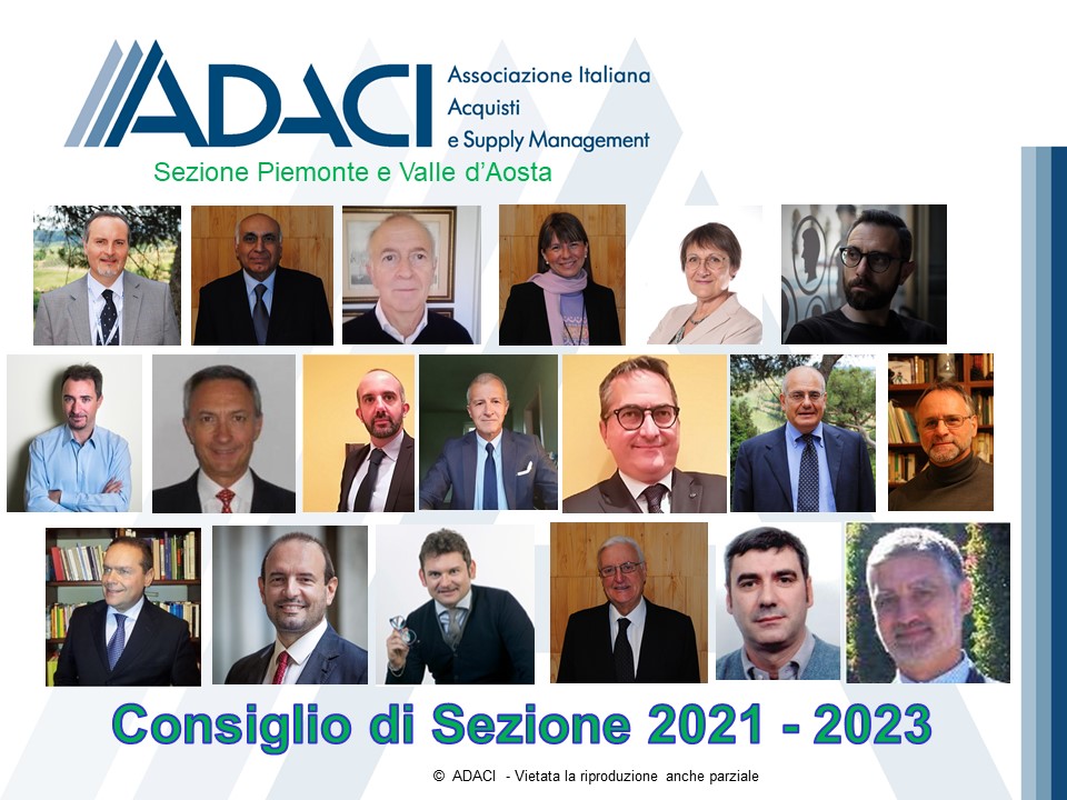 Consiglio ADACI Piemonte e Valle d'Aosta 2021 2023